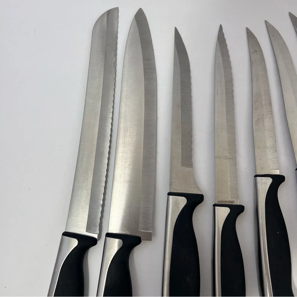 J.A Henckels International Set Of 11 Everedge Plus Stainless Steel Knife